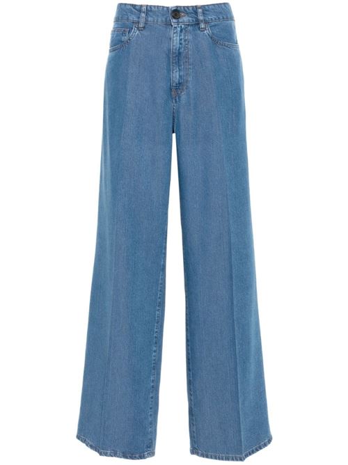 Straight jeans with embroidery MIU MIU | GWP522143VF0008